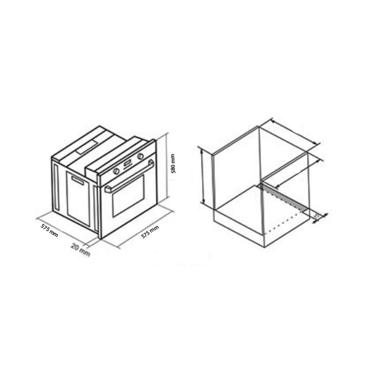 فر برقی توکار داتیس مدل DF-675 سیلور